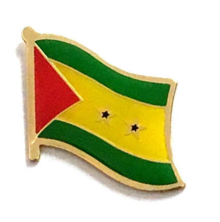 Sao Tome Flag Lapel Pins Single