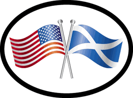 Scotland Oval Friendship Decal