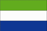 Sierra Leone Polyester Flag