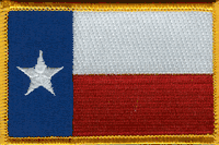 Texas State Flag Patch Rectangle