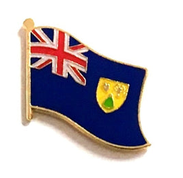 Turks & Caicos Flag Lapel Pins Single