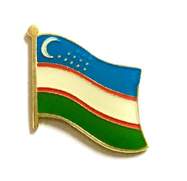 Uzbekistan Flag Lapel Pins Single