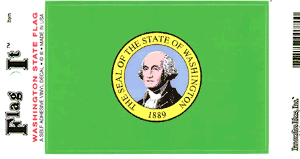 Washington State Vinyl Flag Decal