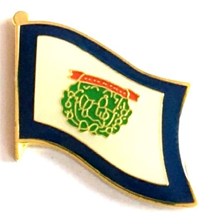 West Virginia State Flag Lapel Pin Single