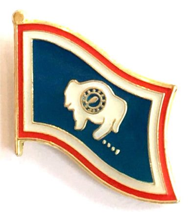 Wyoming State Flag Lapel Pin Single